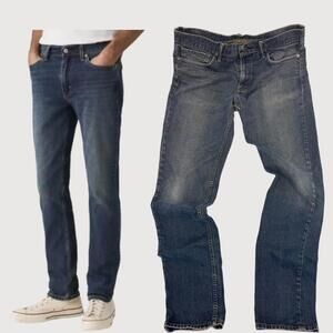 Levi's 511 Slim Fit Stretch Jeans Dark Blue Tinted Wash Size 36x36